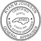 North Carolina Certified General Real Estate Appraiser Seal
